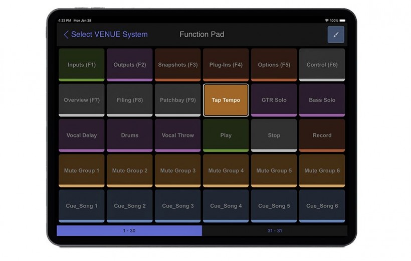 AVID Venue S6L 系統(tǒng)升級，可通過 iOS 控制呈現(xiàn)體育場大小的演出