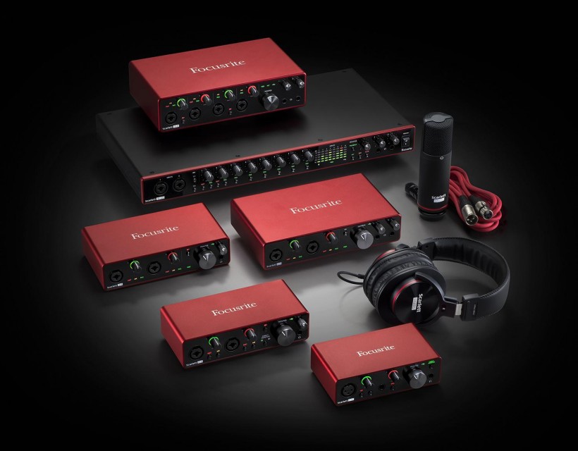 Focusrite 發(fā)布第三代 Scarlett 音頻接口系列，USB-C 接口 + 24 / 192 配置