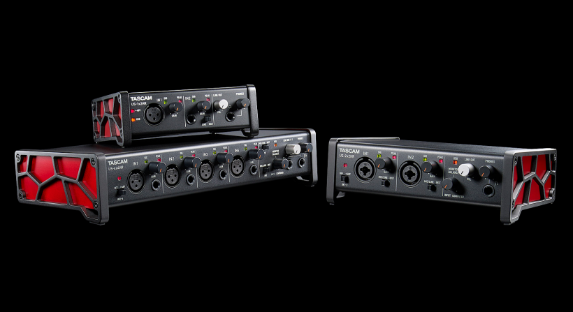 Tascam 發(fā)布新 US-HR 系列三款 USB-C 音頻接口：US-1x2HR、US-2x2HR、US-4x4HR